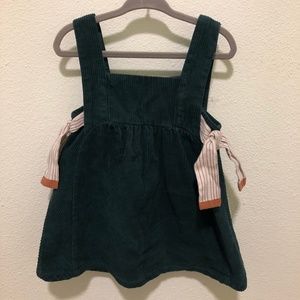 ZARA Corduroy dress with ties 18-24 months